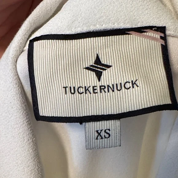 Tuckernuck Cream and Yellow Long Sleeve Flared Hem Dress - Picture 5 of 5